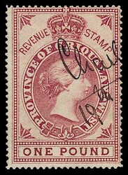 GRIQUALAND WEST / Revenue 1878 Bradbury Wilkinson Queen Victoria ...