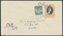 1953 13th November, envelope bearing QEII 2d Coronation in ...
