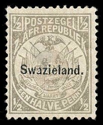 1894 'OFFICIAL GOVERNMENT REPRINTS'. ZAR ½d grey (perf 12½ x 12½) ...