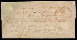 Postal History 1824 (28th December), incoming entire from England ...