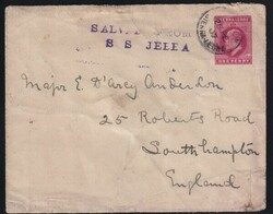 1d KEVII postal stationery cover, postmarked Freetown (26 Feb), to ...