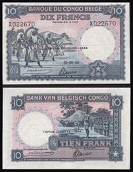 110.550.55: Banknotes – Africa - Belgian Congo