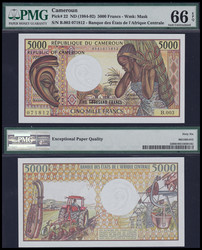 110.550.160: Banknotes – Africa - Cameroon