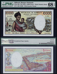 110.550.100: Banknoten - Afrika - Dschibuti