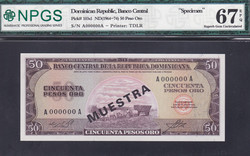 110.560.90: Banknotes – America - Dominican Republic