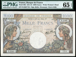 110.110: Banknotes - France