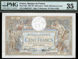 110.110: Banknotes - France