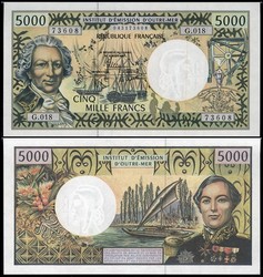 110.580.45: Banknotes – Oceania - French PacificTerritorries