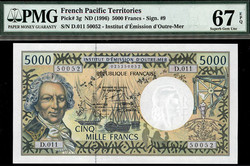 110.580.45: Banknotes – Oceania - French PacificTerritorries