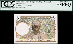 110.550.117: Banknoten - Afrika - Französisch Westafrika