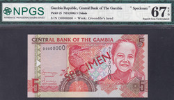110.550.130: Banknoten - Afrika - Gambia