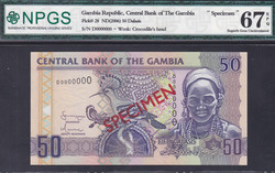 110.550.130: Banknoten - Afrika - Gambia