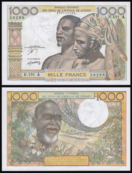 110.550.110: Banknoten - Afrika - Elfenbeinküste