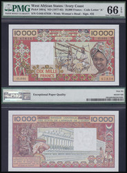 110.550.110: Banknoten - Afrika - Elfenbeinküste