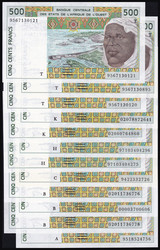 110.550.110: Banknoten - Afrika - Elfenbeinküste