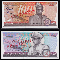 110.550.475: Banknotes – Africa - Zaire