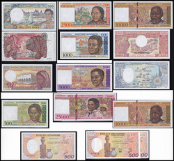 110.550.480: Banknoten - Afrika - Zentralafrikanische Republik