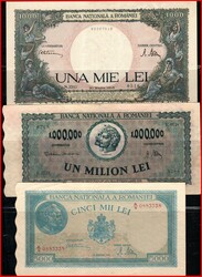 110.400: Banknoten - Rumänien