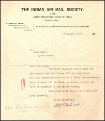Stephen H. Smith Signed Letters â€” Indiaâ€™s First ...