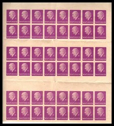 JNF 1944 Chaim Weizmann Sheet. features four blocks of 16 stamps each ...