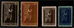 1928-1935 JNF. Map of the Land of Israel. embossed. imperforate. ...