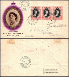 1954. Cover to Jamaica Â- Âincorrect rate, 21/2 is the correct rate ...