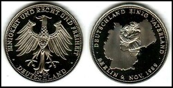 D0367 Germany Medal Deutschland Einig Vaterland 1990 Brandenburger ...