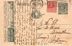 1921 Italy Advertising Postcard Cover Italian-Company PROFUMI e ...