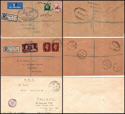 1937â€“1953 Group of 4 Registered Covers to Palestine/Israel ...