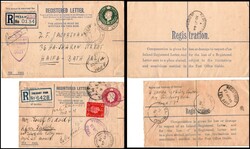 1938 lot of to Field-post REGISTERED-LETTER one sent to Tel- Mond and ...