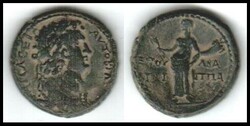 Agrippa II. AE 27. DOMITIAN. 18.67g Obv: AYTOKÎ¡ ...