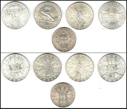 Austria. Second Republic. 25 Schilling lot of 1 different coins. 0 ...