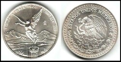 1997-Mexico 1 onza Libertad Angel of Independence silver coin KM # ...
