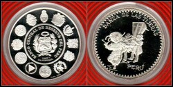 Peru 1997 1 Sol / Danza De La Tijeras / KM # 349 silver 0.925, Weight ...