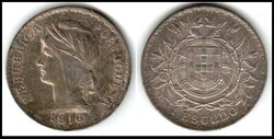 Portugal 50 Centavos 1916 (KM 561)Â ÂSilver Coin In Beautiful UNCÂ ...
