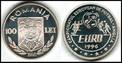 Romania 1996, 100 Lei Sterling Silver CoinÂWinter Olympics U.S.A ...