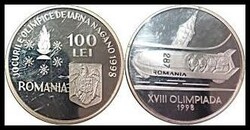 Romania Silver , UNCIRCULATED COMMEMORATIVE COINÂÂ Olympic Winter ...