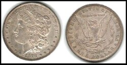 1878 KM # 110 (7 Tall teathers) $1 Liberty Silver Dollar 26.73g, ...