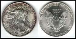 1997 Silver 1 Oz. .999 American Eagle Dollar Coin Littleton Coin ...