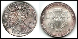 2000 Silver 1 Oz. .999 American Eagle Dollar Coin Littleton Coin ...
