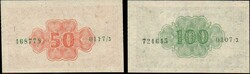 Israel, a lot of two 50 &amp; 100 Pruta, different signatures, 1952 ...