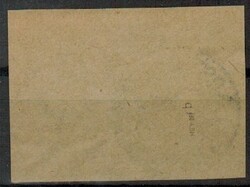 1920, 1,25 Mark mit Aufdruck bläulichgrun auf Briefstück mit ...