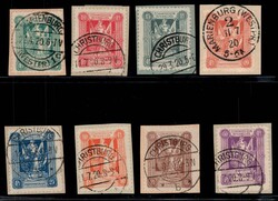 1920, 5 Pfennig bis 5 Mark I. Sarg-Ausgabe, kompletter Satz mit 14 ...
