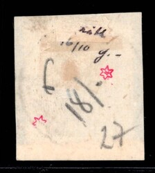 1888, Half Penny Aufdruck auf Three Pence, Marke auf Briefstück mit ...