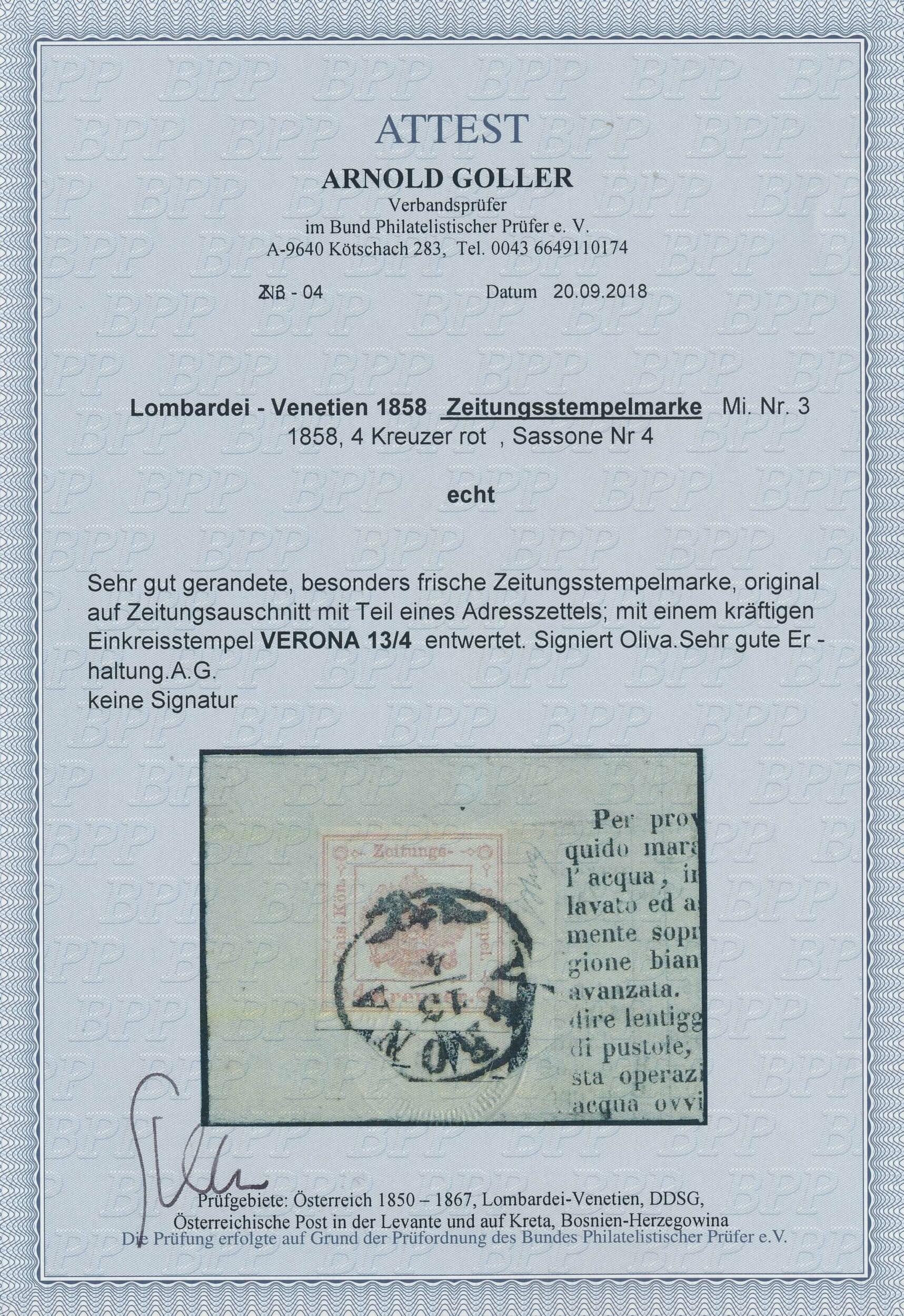 Image 1 for lot number 30909 for Tyrol Phila - Webshop