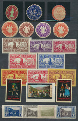 Südtirol, Vignetten  Südtirol: Partie mit Verschlussmarken und ...