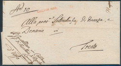 Bozen  1814, "VON BOTZEN" (Zoppelli 39a, 55 P.) auf gebührenfreiem ...