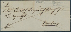 Klausen Franco  1840, "Klausen / 24. JUL." (Zoppelli 54d) + L1 ...