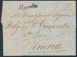 Roveredo-Venezia  1818, "Roveredo" (Zoppelli 73a, 30 P.) auf ...