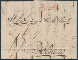 Roveredo  1810, "Roveredo" in rot (Zoppelli 31b, 40 P.) auf ...